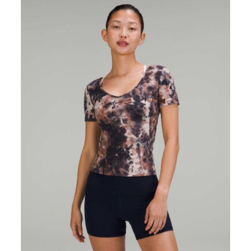 Lululemon Align T-Shirt *Special Edition Diamond Dye Seashell Topaz Graphite 10
